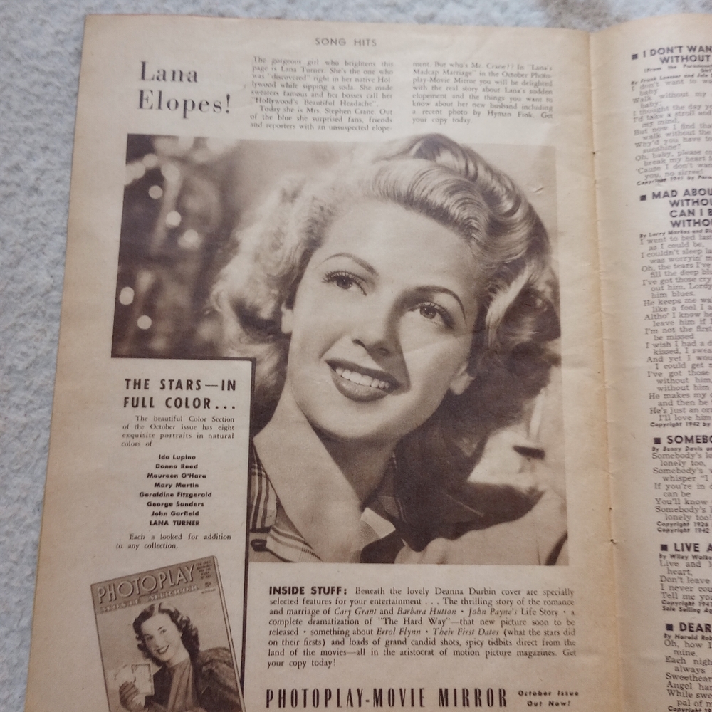 1942 song hits Betty Hutton magazine - Picture 9 of 9